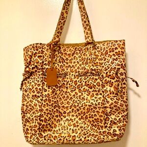Neiman Marcus Leopard Print Tote Bag